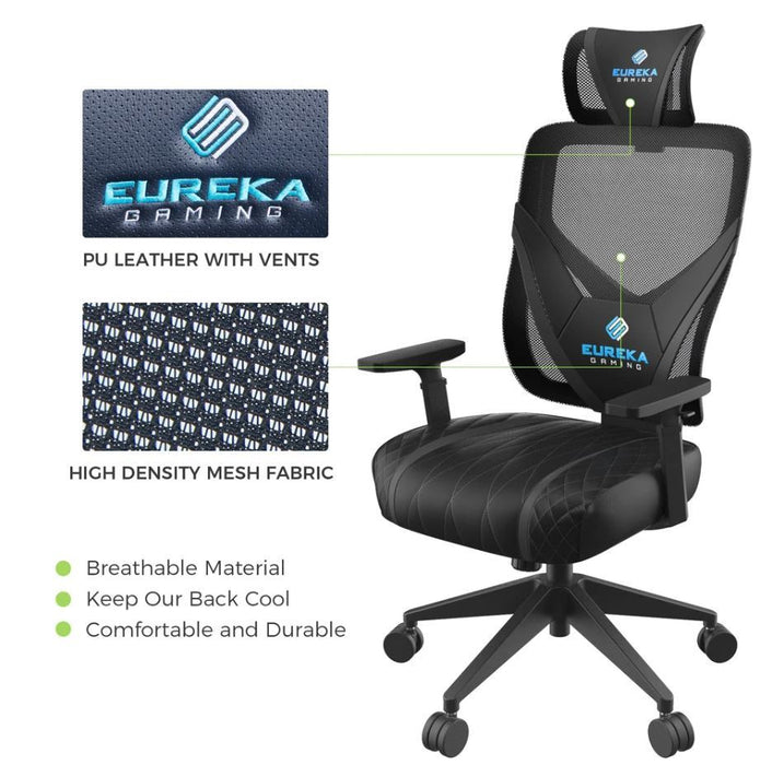 Gaming Καρέκλα -  Eureka Ergonomic® ONEX-GE300-B